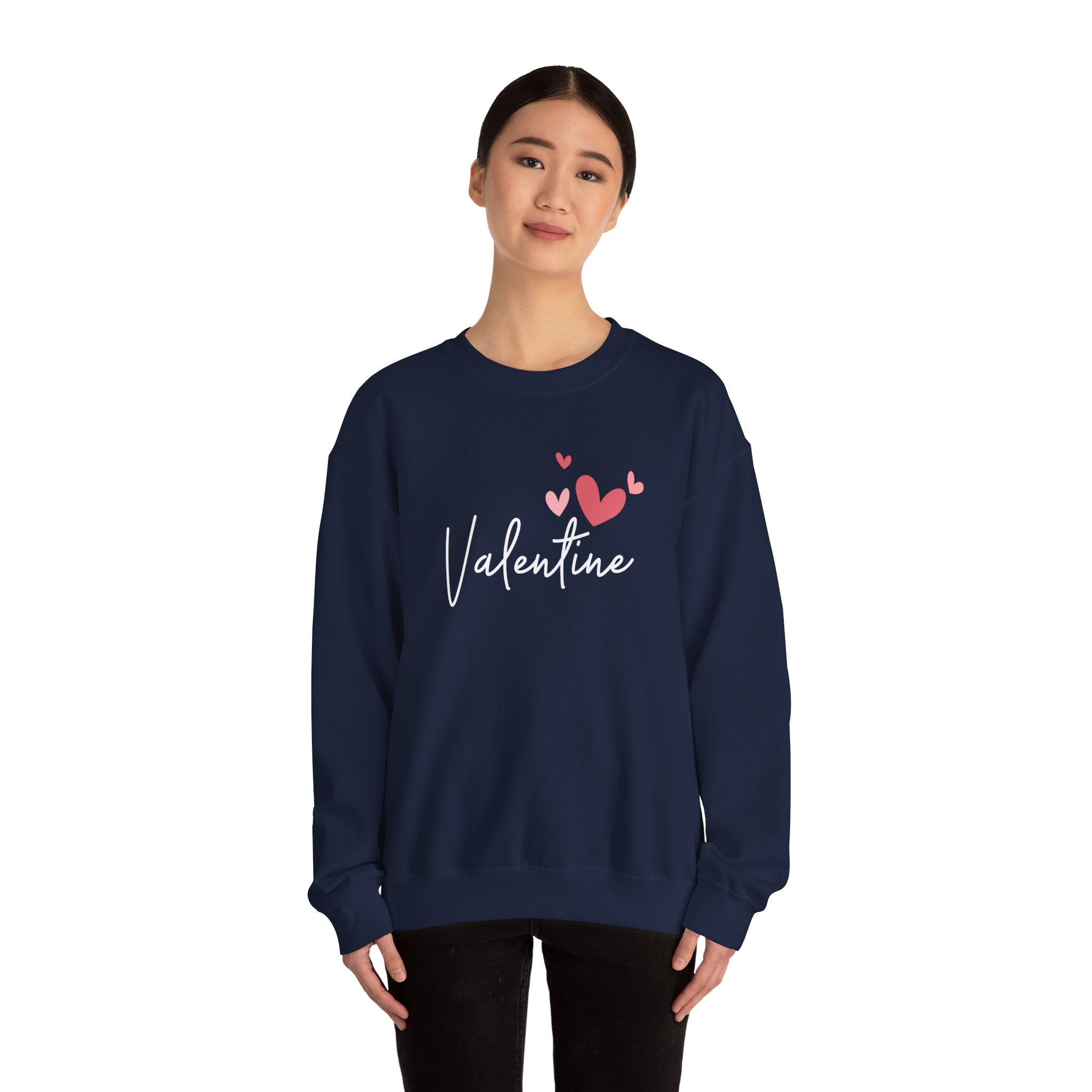 Valentine's Day Crewneck Sweatshirt, Love Sweatshirt, Valentine's Gift for Him/Her, Cozy Casual Wear, Heart Sweatshirt, Unisex Sweatshirt,