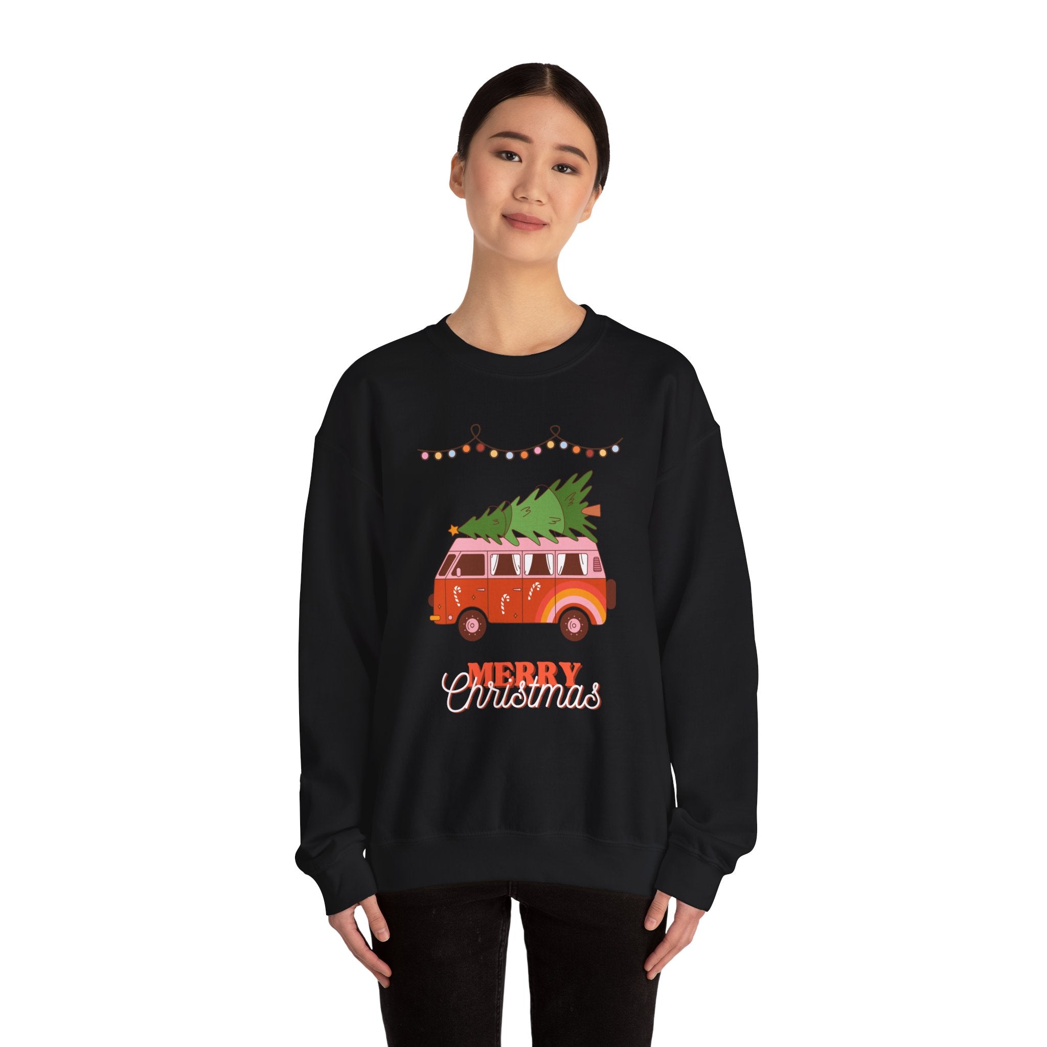 Festive Christmas Sweatshirt, Cozy Holiday Vibes, Perfect for Family Gatherings, Christmas Parties, and Winter Celebrations, Unisex Gift