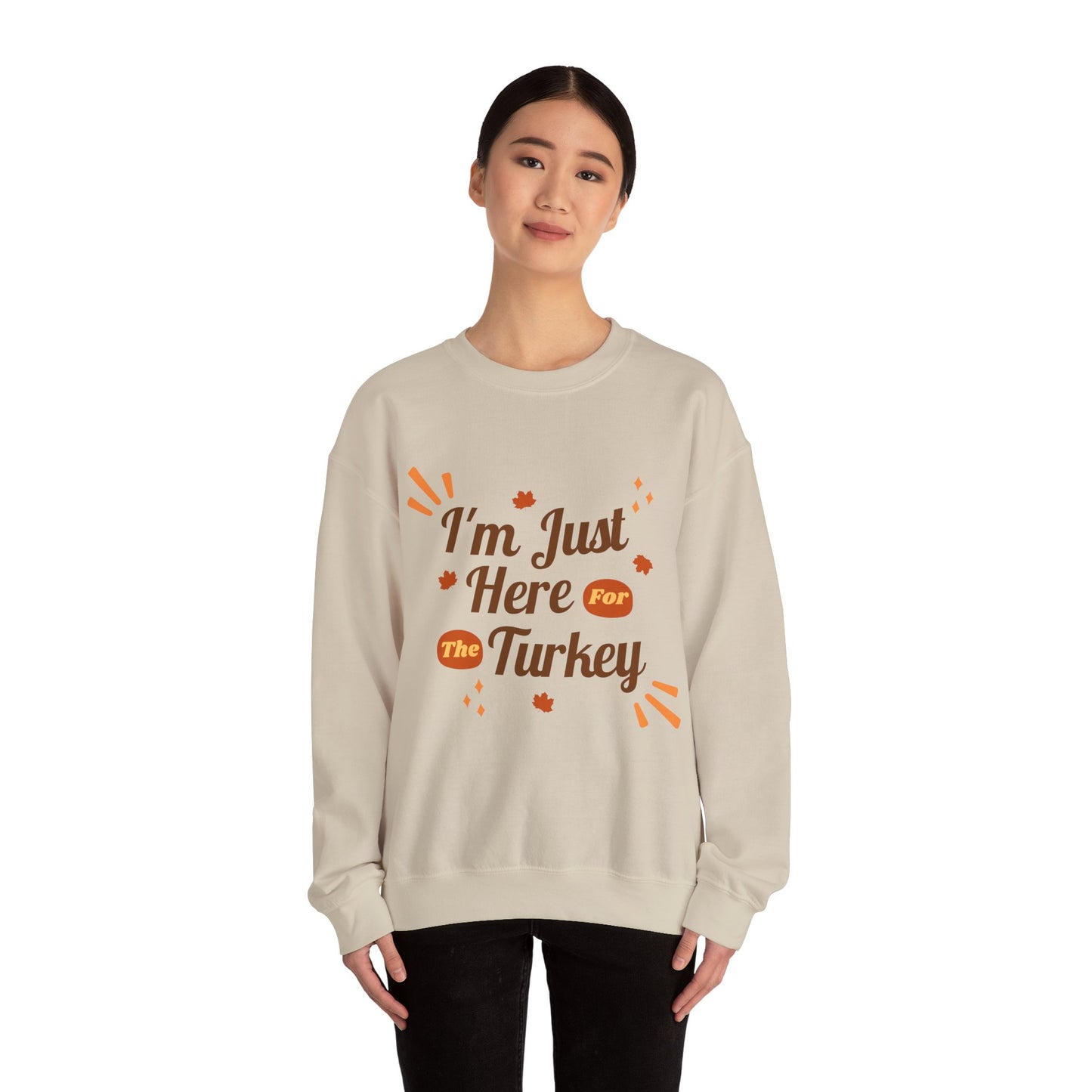 Thanksgiving Turkey Crewneck Sweatshirt, Cozy Autumn Apparel, Fall Holiday Gift, Unisex Thanksgiving Sweater, Festive Thanksgiving Outfit,