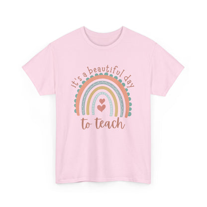 Teacher Rainbow Tee, Inspirational Educator Gift, Classroom Style Shirt, Teacher Appreciation Day Present, Cute Unisex Top