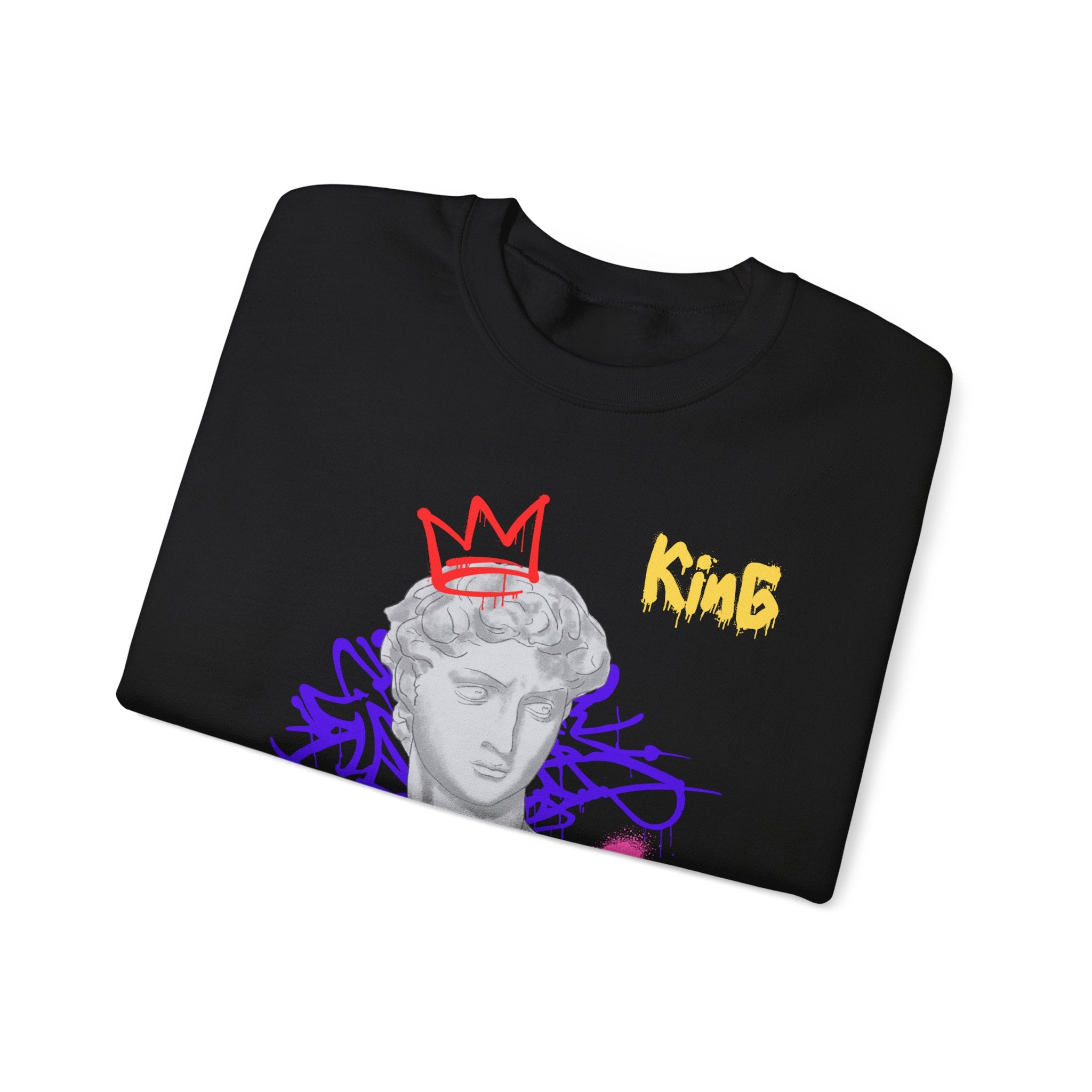 Modern Artistic Sweatshirt, Unisex Pullover, Trendy Graphic Sweater, Streetwear Fashion