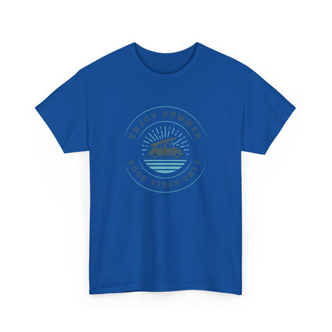 Enjoy Summer Good Vibes Only Tee, Unisex Summer Shirt, Beachwear, Vacation T-Shirt, Gift for Him/Her, Relaxed Style Top