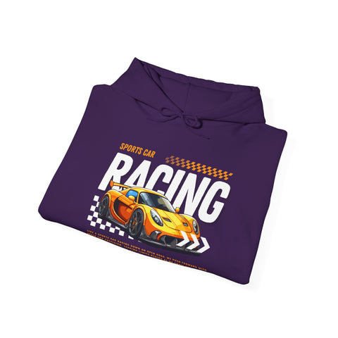 Sporty Racing Hoodie for Car Enthusiasts, Perfect For Track Day, Casual Wear, Unisex Fashion
