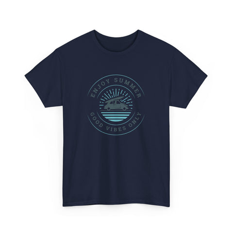 Enjoy Summer Good Vibes Only Tee, Unisex Summer Shirt, Beachwear, Vacation T-Shirt, Gift for Him/Her, Relaxed Style Top