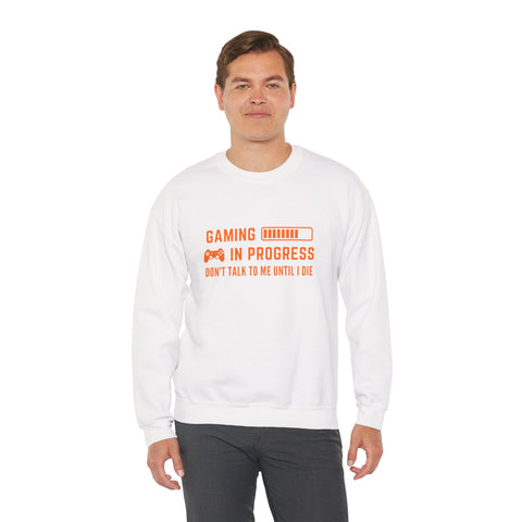Gaming In Progress Sweatshirt - Unisex Heavy Blend™ Crewneck for Gamers