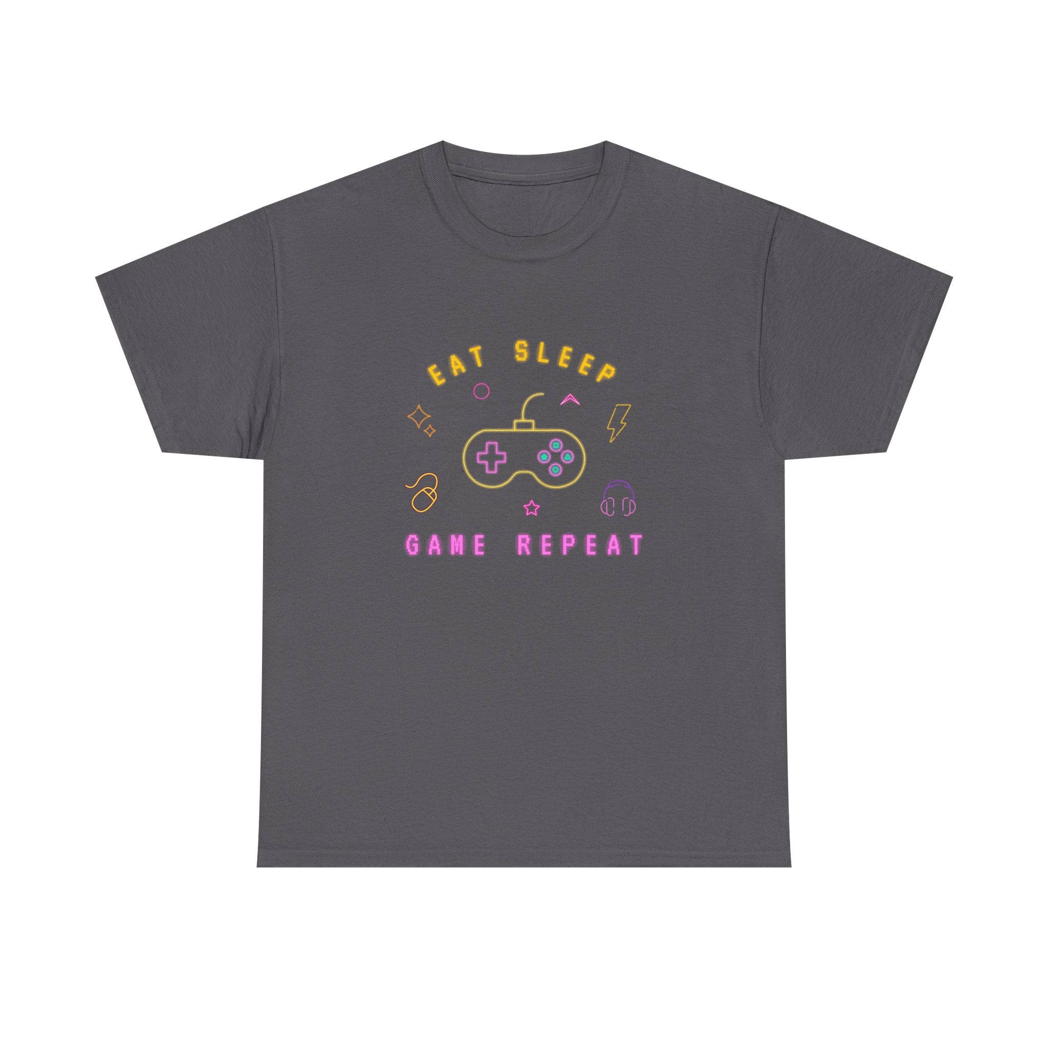 Gamer Vibes Unisex Tee - Eat Sleep Game Repeat, Video Game Shirt, Casual Wear, Gift for Gamers, Gaming Merchandise