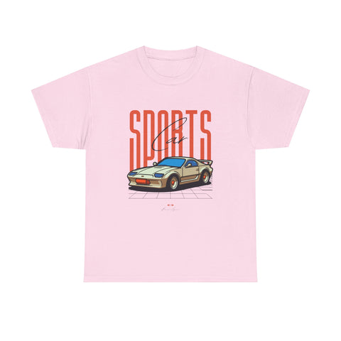 Sports Car, Unisex Heavy Cotton Shirt, Casual Streetwear, & Comfort