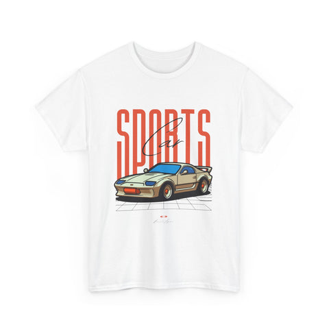 Sports Car, Unisex Heavy Cotton Shirt, Casual Streetwear, & Comfort