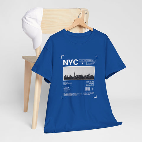 NYC Graphic Tee, Unisex Cotton T-Shirt for City Lovers, Travel Souvenir, Casual Wear, Streetwear Style Fashion