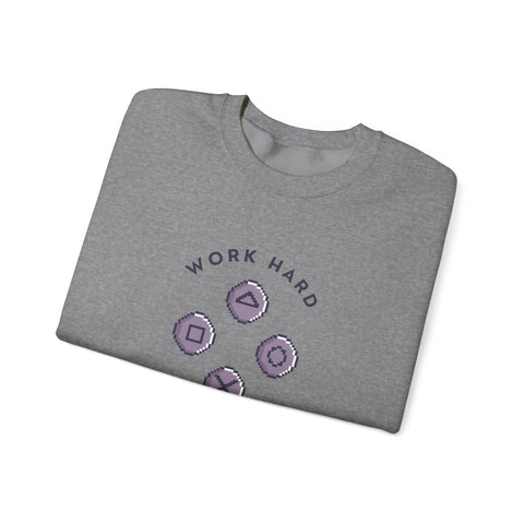 Play Harder Crewneck Sweatshirt  Casual Fashion