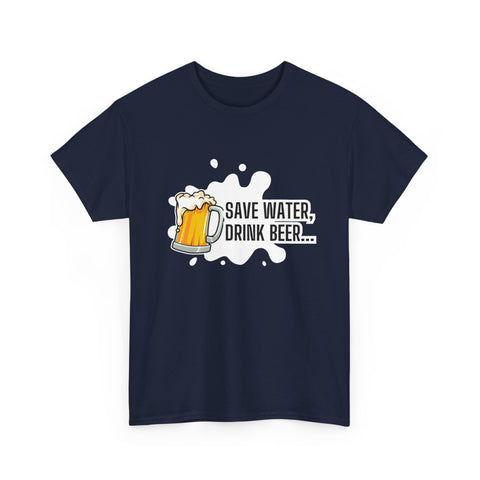 Funny Beer Slogan Tee, Unisex Heavy Cotton Shirt, Comfortable Gift for Beer Lovers, Perfect for Parties and Casual Wear