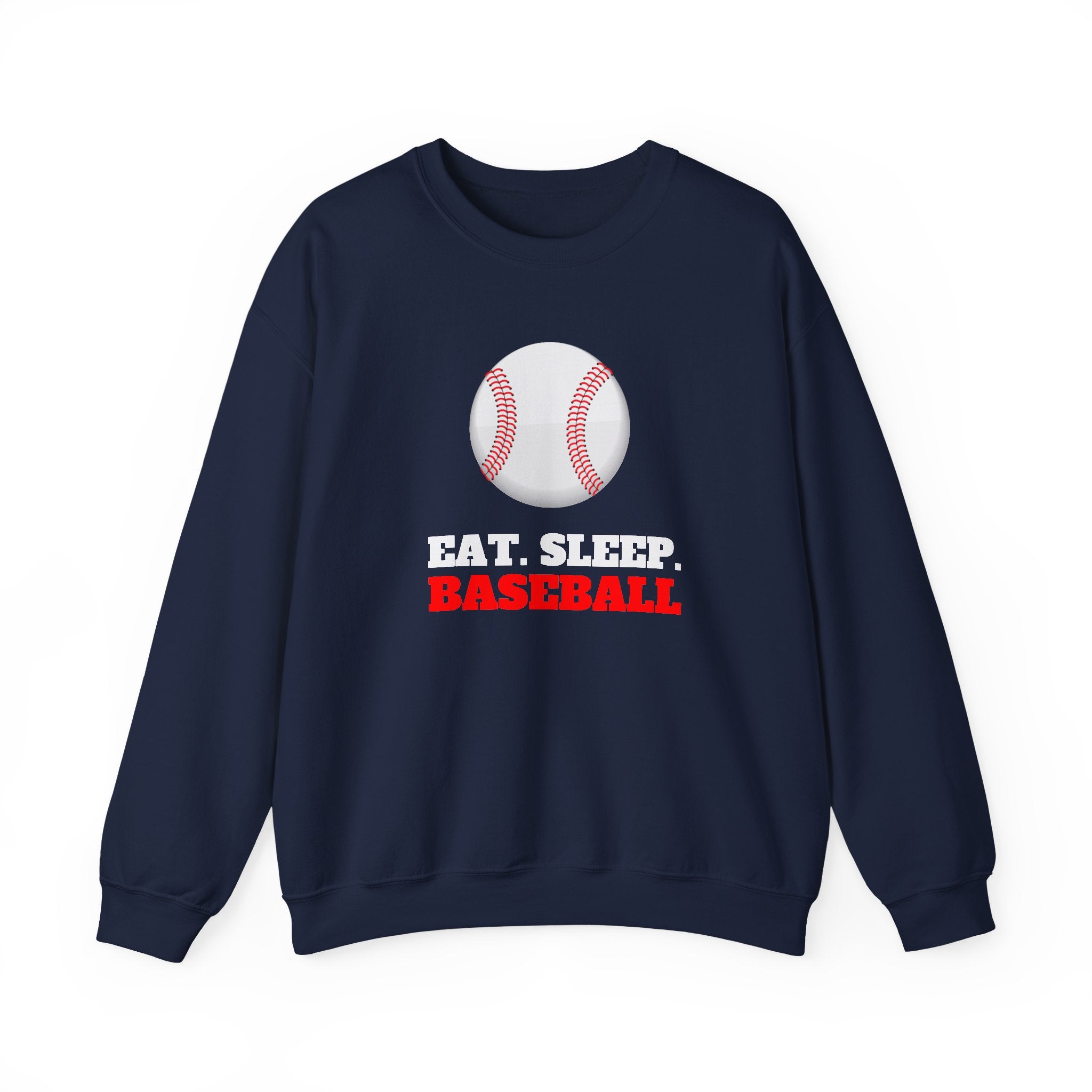 Baseball Sweatshirt - Eat Sleep Baseball, Unisex Crewneck, Gift for Baseball Fans, Sports Apparel, Cozy Sweatshirt