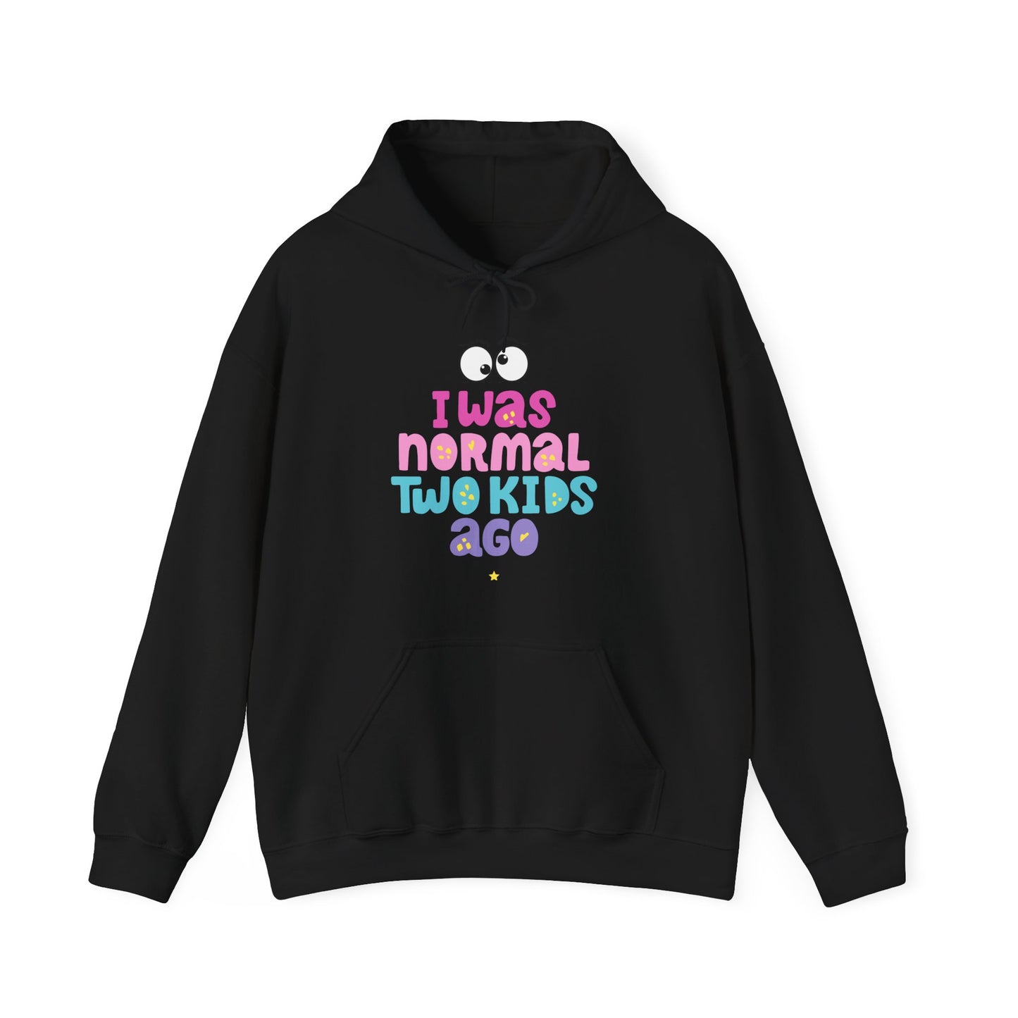 I Was Normal Two Kids Ago Hoodie, Funny Parent Sweatshirt, Gift for Moms and Dads, Family Humor Apparel, Cozy Unisex Hoodie