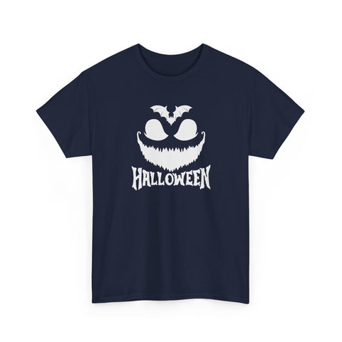 Halloween Unisex Heavy Cotton Tee | Spooky Graphic T-Shirt for Fall