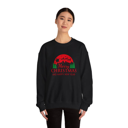 Merry Christmas Crewneck Sweatshirt, Cozy Holiday Sweatshirt, Winter Gift, Unisex Sweater, Christmas Celebration Apparel