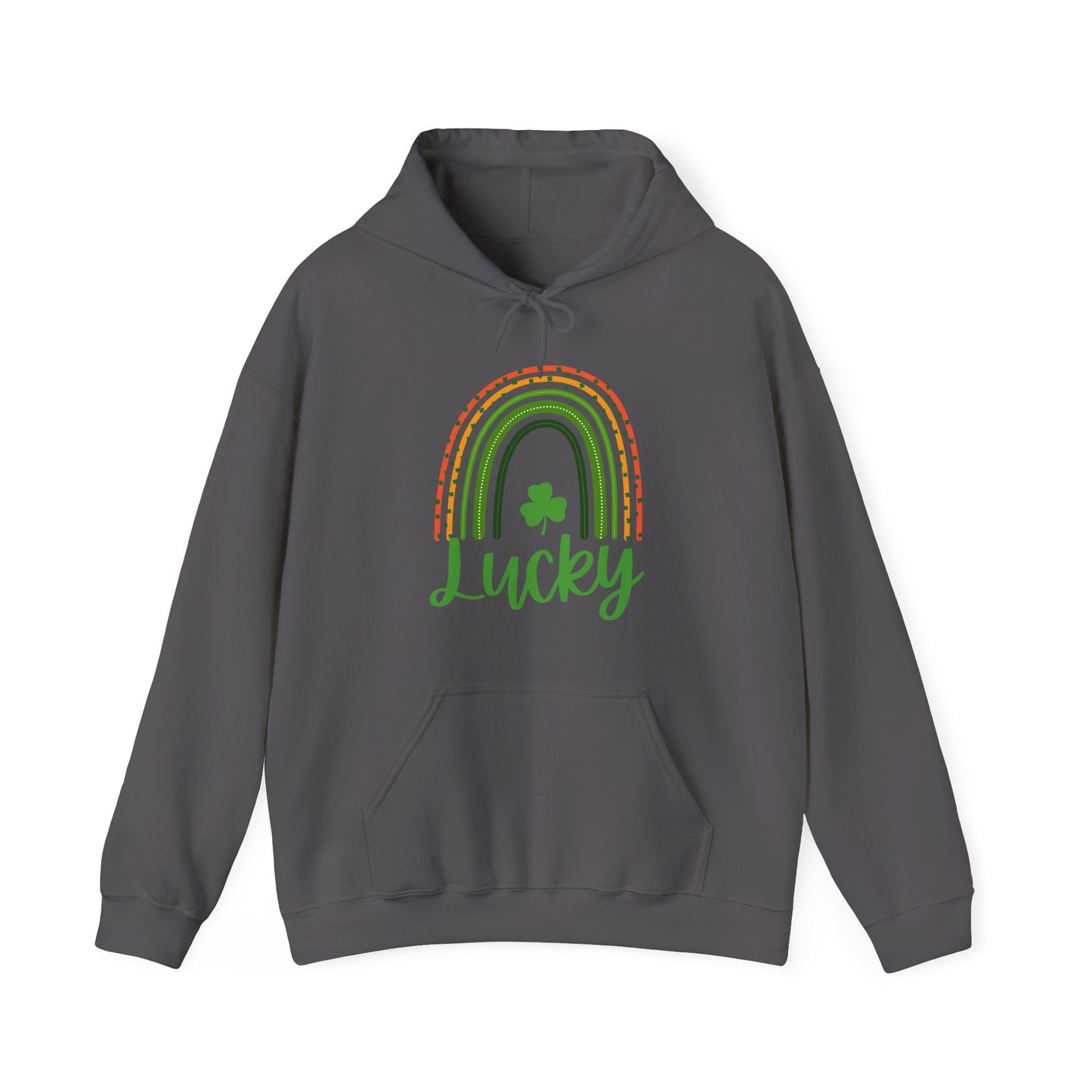 Lucky Rainbow Sweatshirt, Cozy St Patrick's Day Gift, Unisex Hoodie for Spring, Irish Pride Apparel, Comfortable Casual Wear