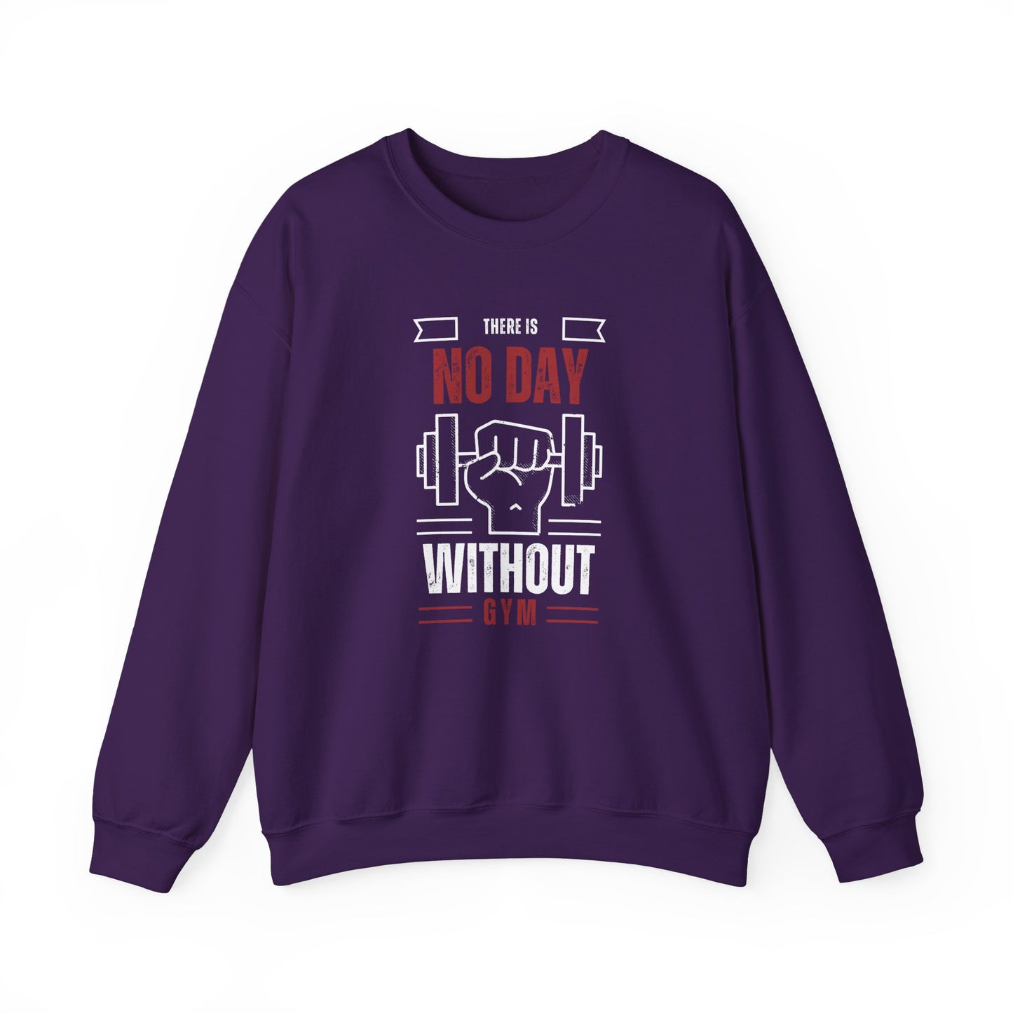 Motivational Gym Sweatshirt – No Day Without Gym