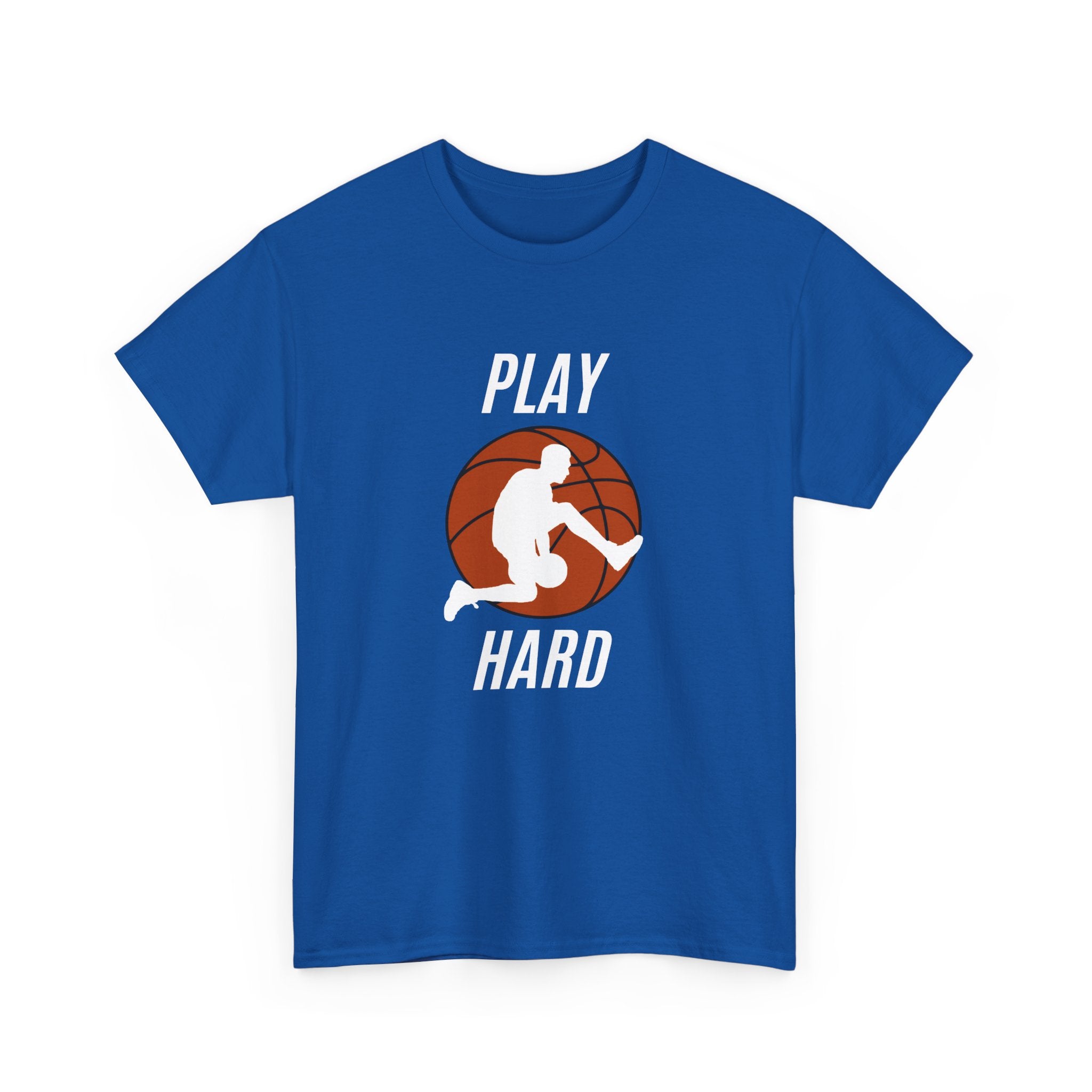 Play Hard Basketball Tee, Sports T-Shirt, Unisex Cotton Top, Gift for Sports Lovers, Athletic Wear, Casual Fitness Shirt