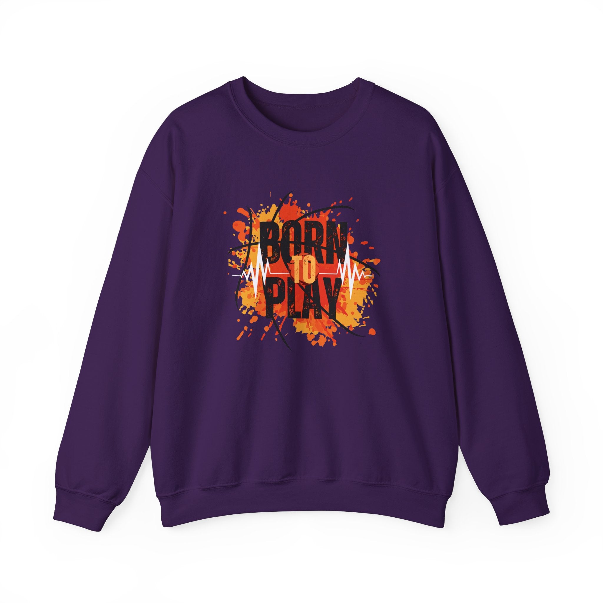 Motivational Crewneck Sweatshirt - Born to Plan, Cozy Sports Sweatshirt, Unisex Gift, Creative Apparel, Casual Wear, Fall Fashion