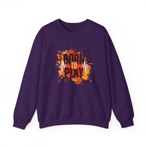 Motivational Crewneck Sweatshirt - Born to Plan, Cozy Sports Sweatshirt, Unisex Gift, Creative Apparel, Casual Wear, Fall Fashion