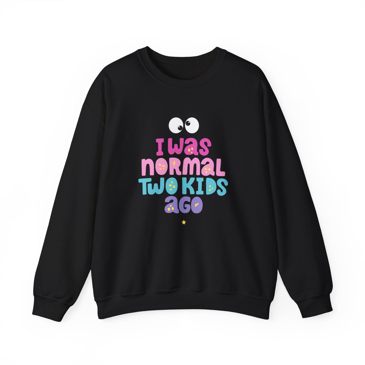 Funny 'I Was Normal Two Kids Ago' Unisex Sweatshirt, Perfect for Moms, Gift for Parents, Parenting Humor, Cozy Wear, Family Events