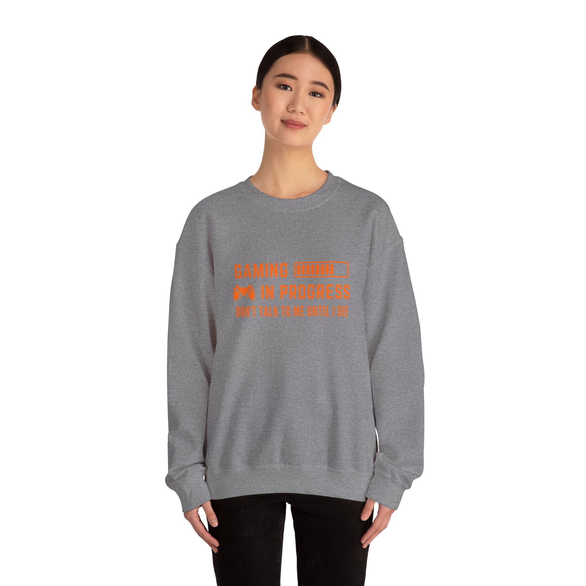 Gaming In Progress Sweatshirt - Unisex Heavy Blend™ Crewneck for Gamers