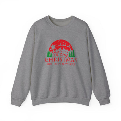 Merry Christmas Crewneck Sweatshirt, Cozy Holiday Sweatshirt, Winter Gift, Unisex Sweater, Christmas Celebration Apparel