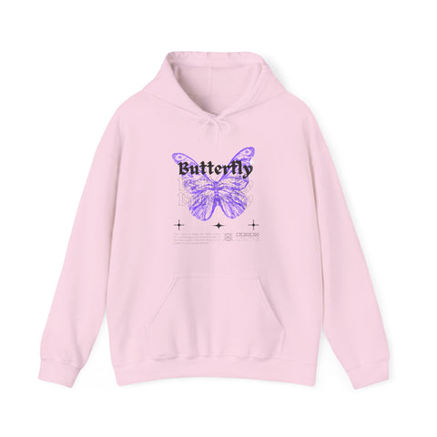 Butterfly Unisex Hoodie, Cozy Streetwear Sweatshirt for Nature Lovers, Spring Fashion, Casual Wear