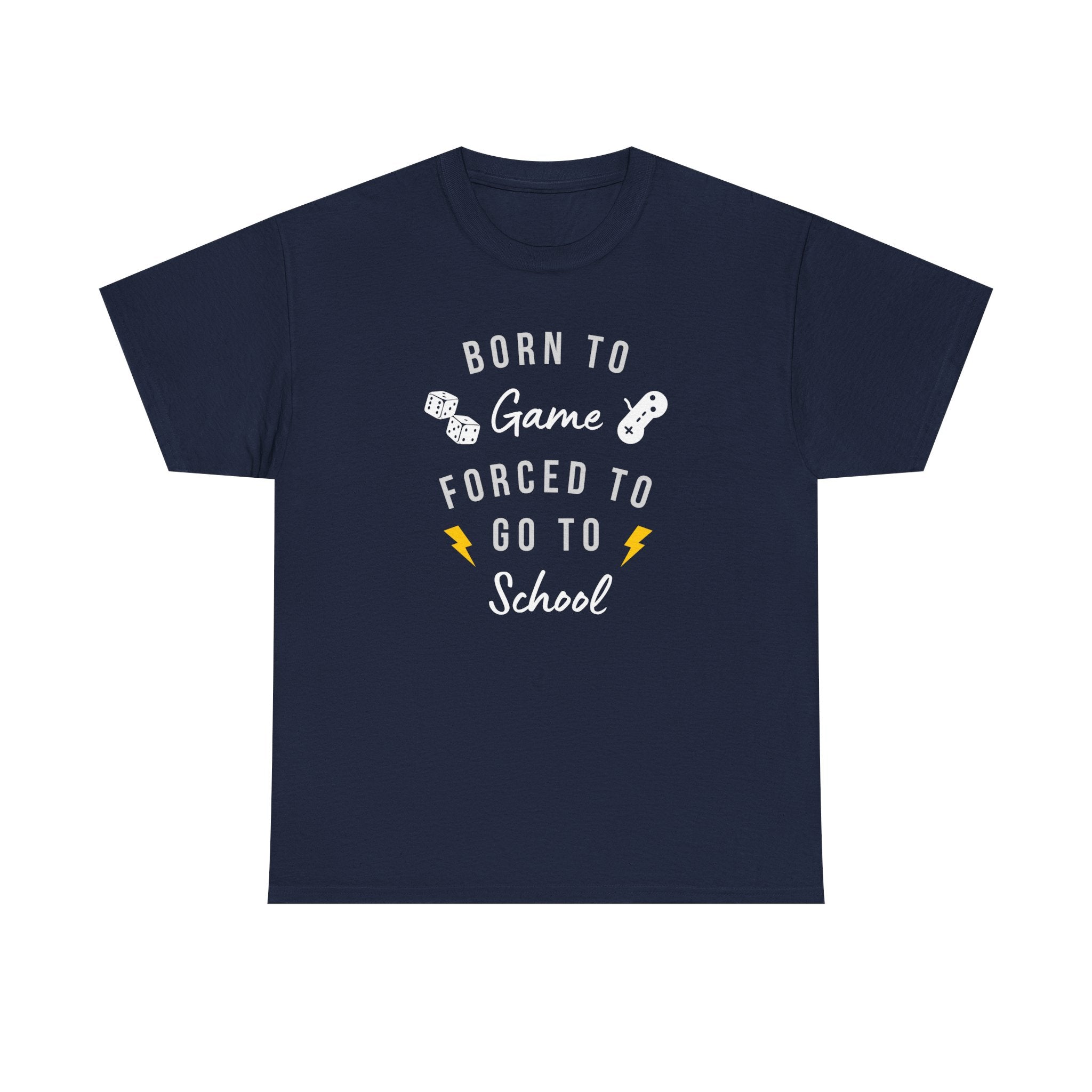 Born to Game Unisex Tee, Gamer T-Shirt, Fun School Shirt, Casual Cotton Tee