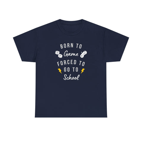 Born to Game Unisex Tee, Gamer T-Shirt, Fun School Shirt, Casual Cotton Tee