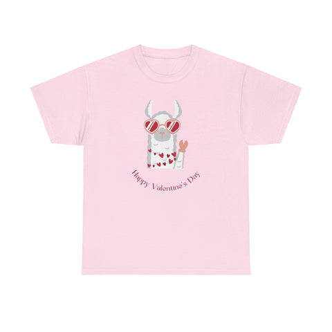 Valentine's Day Bull Unisex Tee, Cute Heart Glasses Love Shirt, Fun Couples Gift, Holiday Apparel, Valentine Tee, Bull Graphic Shirt, Heart