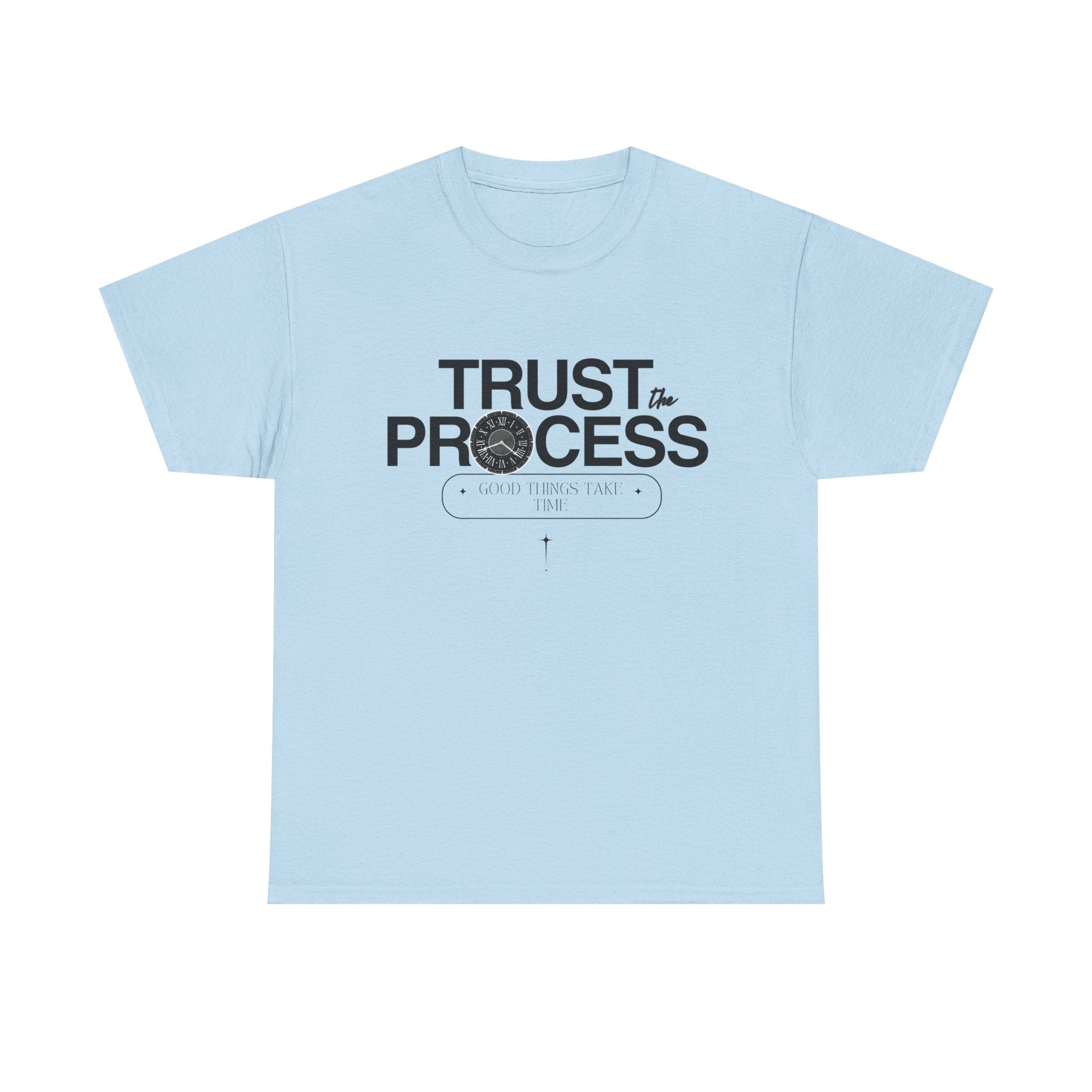 Trust the Process Unisex Heavy Cotton Tee, Motivational Shirt, Inspirational Gift, Casual Wear, Comfortable Everyday Tee