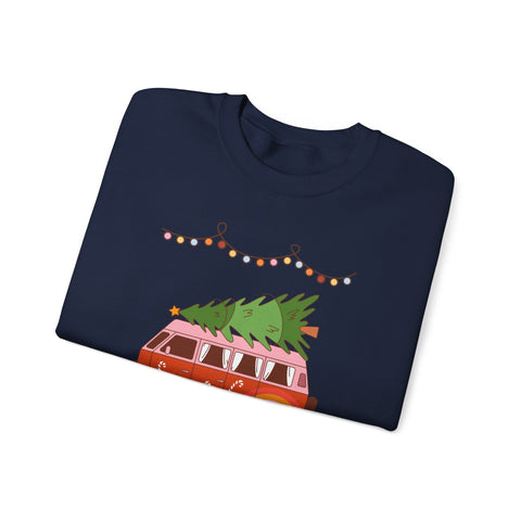 Festive Christmas Sweatshirt, Cozy Holiday Vibes, Perfect for Family Gatherings, Christmas Parties, and Winter Celebrations, Unisex Gift