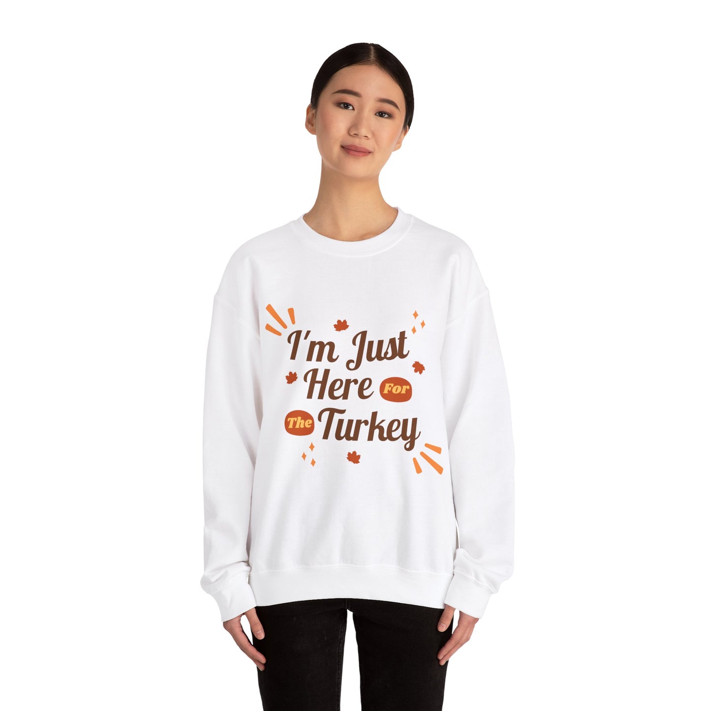 Thanksgiving Turkey Crewneck Sweatshirt, Cozy Autumn Apparel, Fall Holiday Gift, Unisex Thanksgiving Sweater, Festive Thanksgiving Outfit,