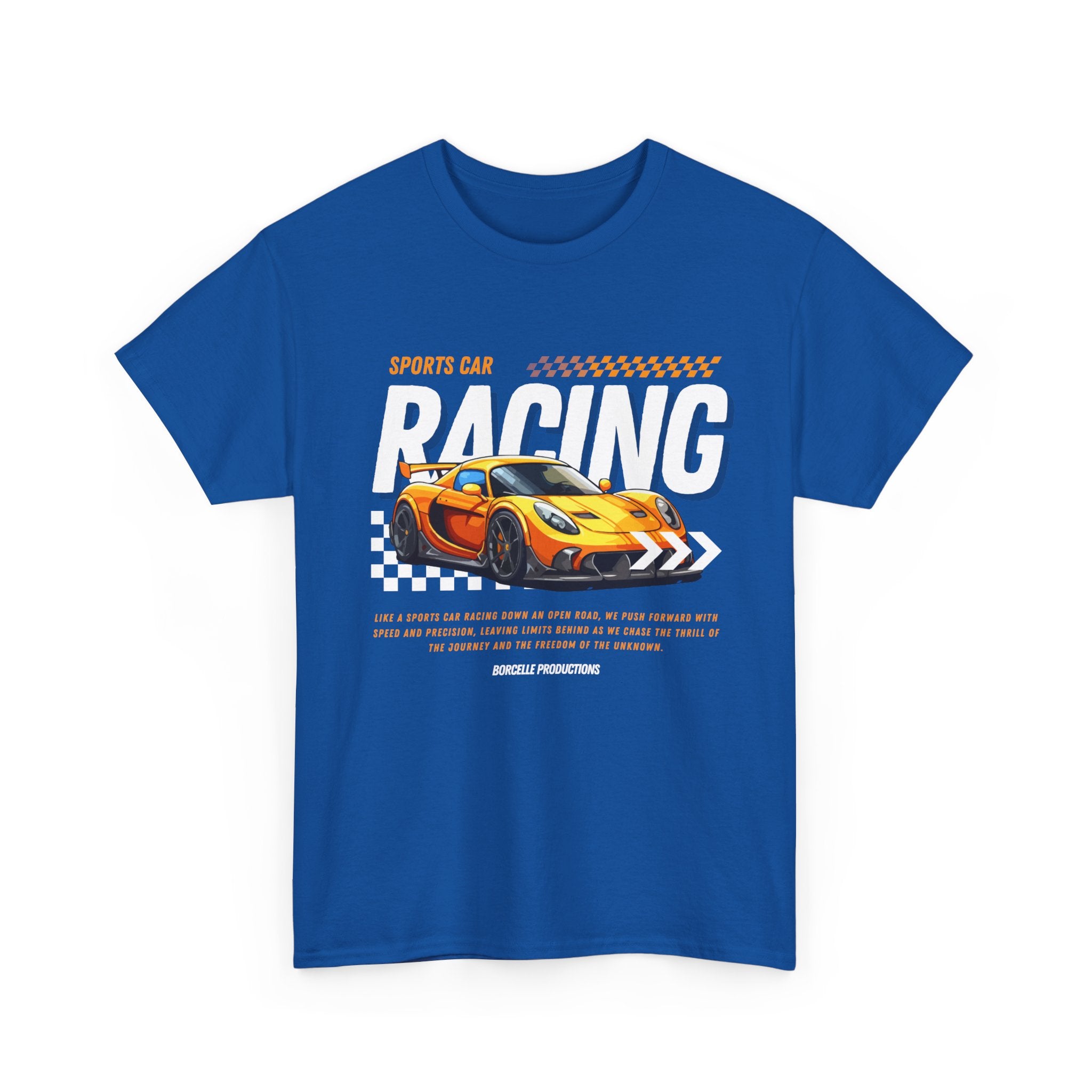 Racing Graphic Tee - Unisex Heavy Cotton Shirt, Car Enthusiast Apparel, Casual Wear, Racing Event Outfit