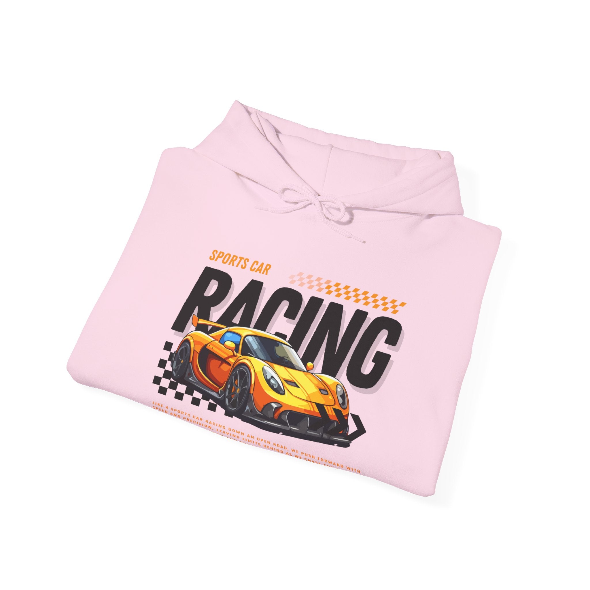 Sporty Racing Hoodie for Car Enthusiasts, Perfect For Track Day, Casual Wear, Unisex Fashion