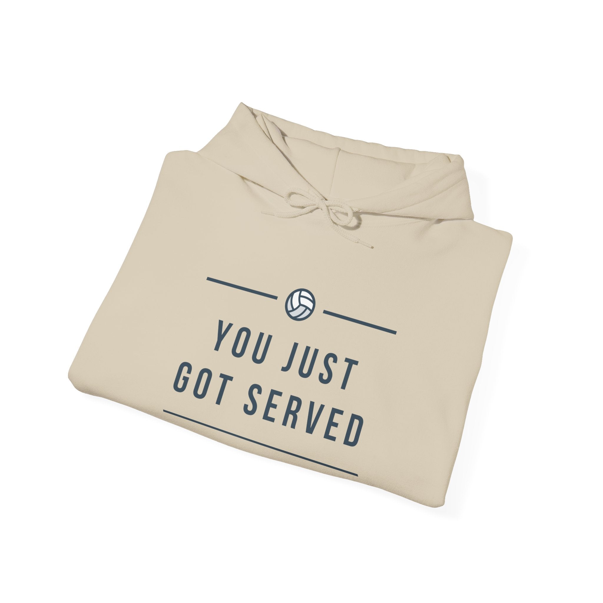 YOU JUST GOT SERVED Unisex Heavy Blend™ Hooded Sweatshirt, Funny Sports Sweatshirt