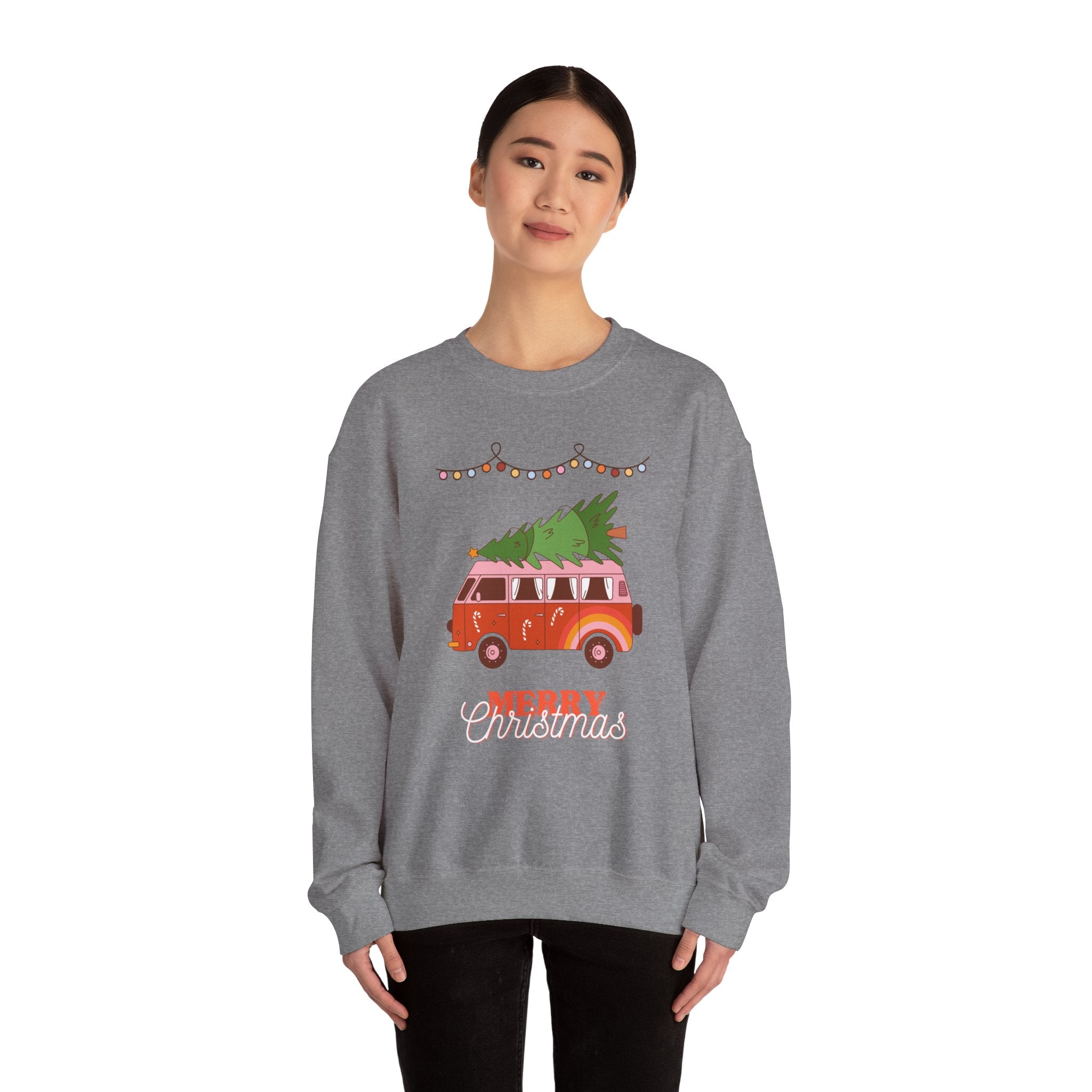 Festive Christmas Sweatshirt, Cozy Holiday Vibes, Perfect for Family Gatherings, Christmas Parties, and Winter Celebrations, Unisex Gift