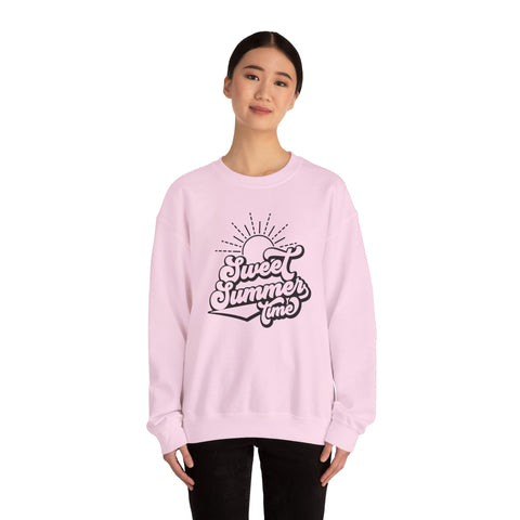Summer Vibes Crewneck Sweatshirt, Cozy Unisex Pullover, Perfect for Beach Days, Gift for Summer Lovers, Matching Family Outfit