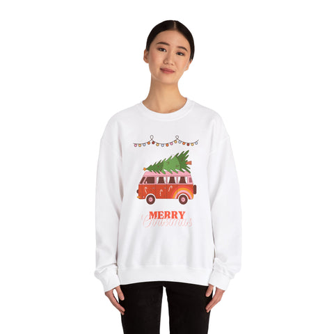 Festive Christmas Sweatshirt, Cozy Holiday Vibes, Perfect for Family Gatherings, Christmas Parties, and Winter Celebrations, Unisex Gift