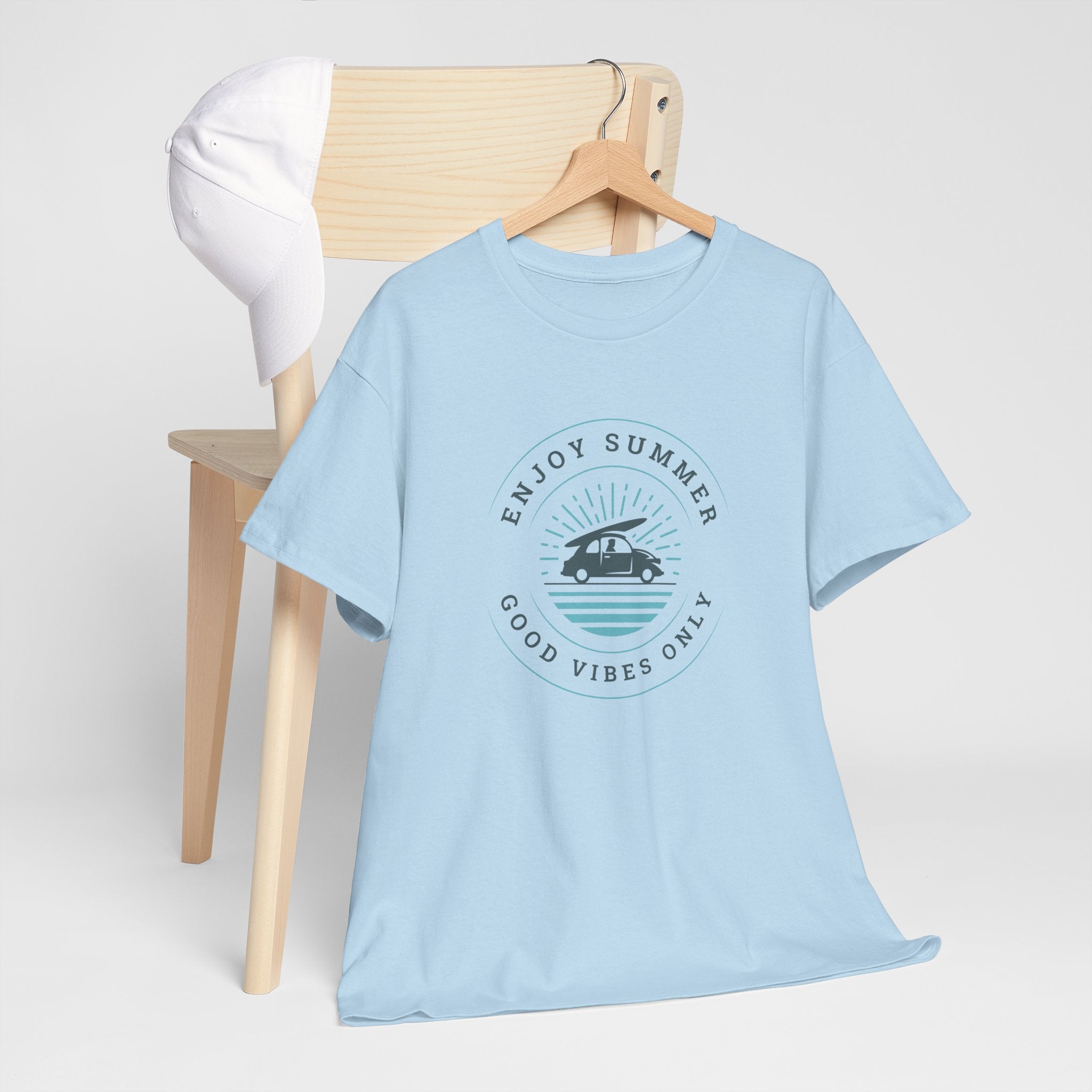 Enjoy Summer Good Vibes Only Tee, Unisex Summer Shirt, Beachwear, Vacation T-Shirt, Gift for Him/Her, Relaxed Style Top