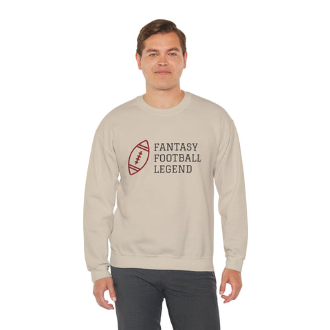 Fantasy Football Legend Crewneck Sweatshirt - Perfect Gift for Sports Fans, Cozy Wear for Game Days, Autumn Essentials, Unisex Sweatshirt