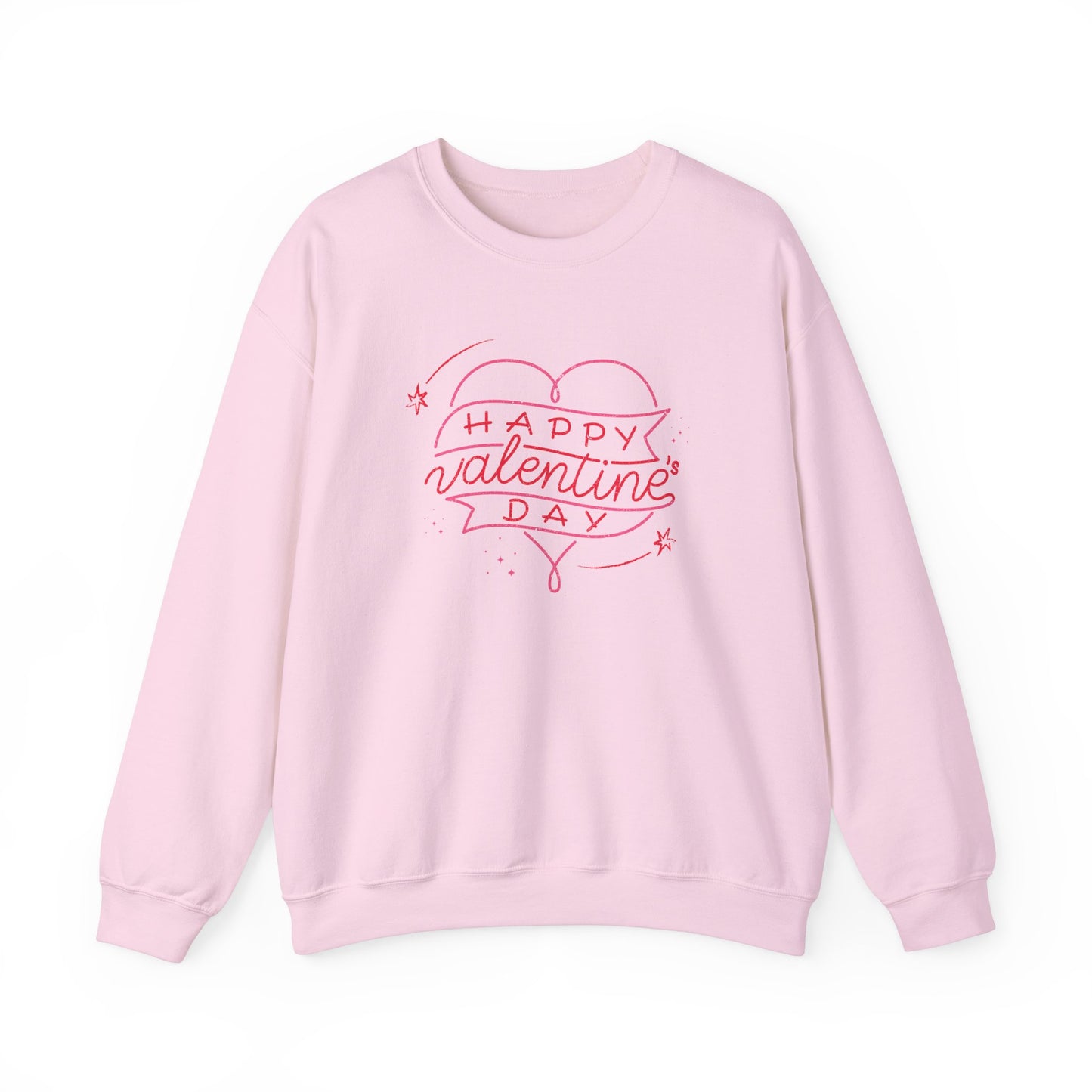 Happy Valentine's Day Sweatshirt, Cozy Valentine's Gift, Unisex Crewneck, Couple's Outfit, Cute Love Apparel, Winter Fashion