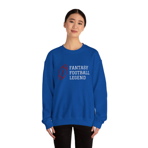 Fantasy Football Legend Crewneck Sweatshirt - Perfect Gift for Sports Fans, Cozy Wear for Game Days, Autumn Essentials, Unisex Sweatshirt