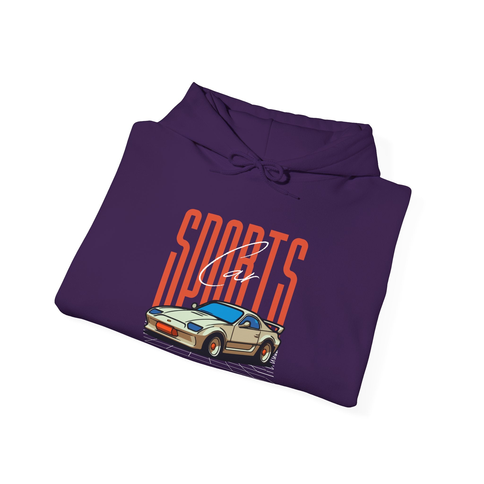 Sports Car Hoodie - Unisex Heavy Blend™ Sweatshirt, Casual Streetwear, Unique Sports Apparel, Cozy Fashion