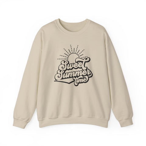 Summer Vibes Crewneck Sweatshirt, Cozy Unisex Pullover, Perfect for Beach Days, Gift for Summer Lovers, Matching Family Outfit