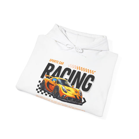 Sporty Racing Hoodie for Car Enthusiasts, Perfect For Track Day, Casual Wear, Unisex Fashion
