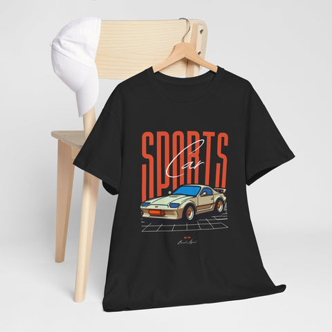 Sports Car, Unisex Heavy Cotton Shirt, Casual Streetwear, & Comfort