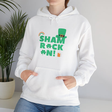 Shamrock Celebrations Hoodie, Unisex St. Patrick's Day Sweatshirt, Cozy Green Clover Apparel, Perfect Gift for Leprechaun Lovers, Spring