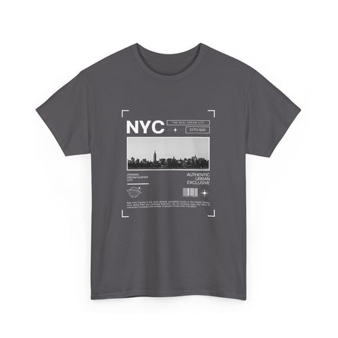 NYC Graphic Tee, Unisex Cotton T-Shirt for City Lovers, Travel Souvenir, Casual Wear, Streetwear Style Fashion